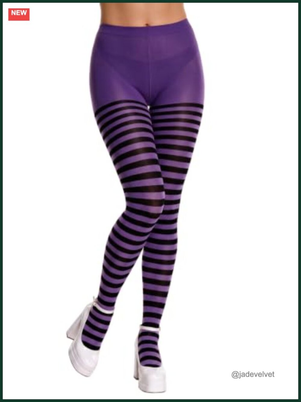 Women's Striped Tights Halloween Costume Stockings Nylon Spandex